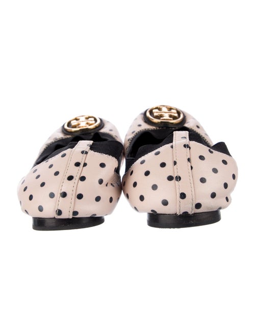 Tory Burch Leather Polka Dot Print Ballet Flats