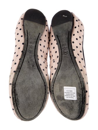 Tory Burch Leather Polka Dot Print Ballet Flats