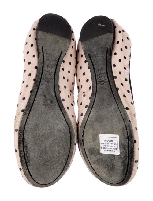 Tory Burch Leather Polka Dot Print Ballet Flats