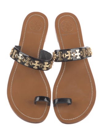 Tory Burch Patent Leather Slides