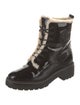 Tory Burch Patent Leather Combat Boots