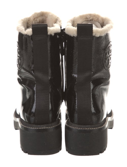 Tory Burch Patent Leather Combat Boots