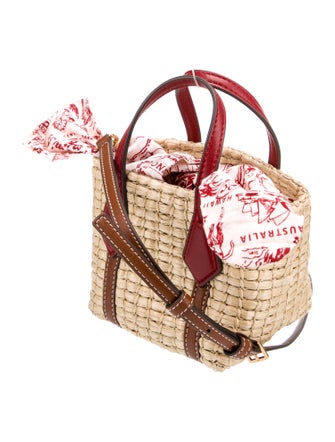 Tory Burch Straw Top Handle Bag