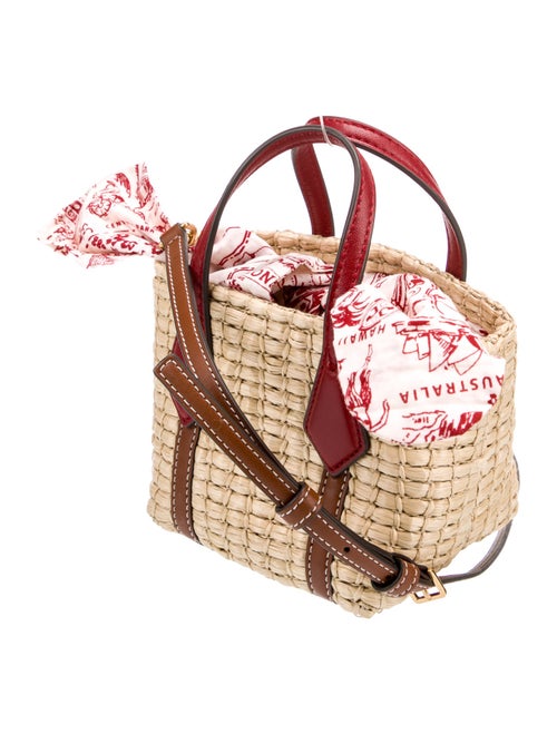 Tory Burch Straw Top Handle Bag
