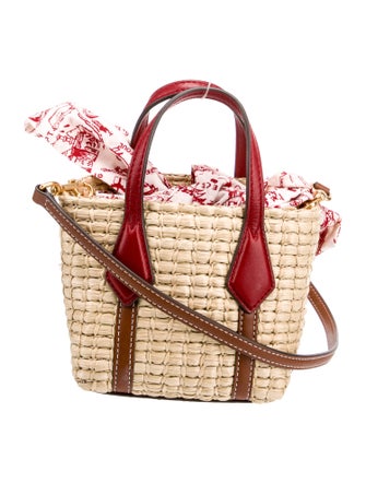 Tory Burch Straw Top Handle Bag