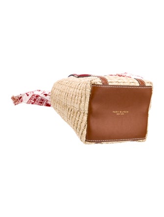 Tory Burch Straw Top Handle Bag