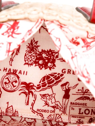 Tory Burch Straw Top Handle Bag