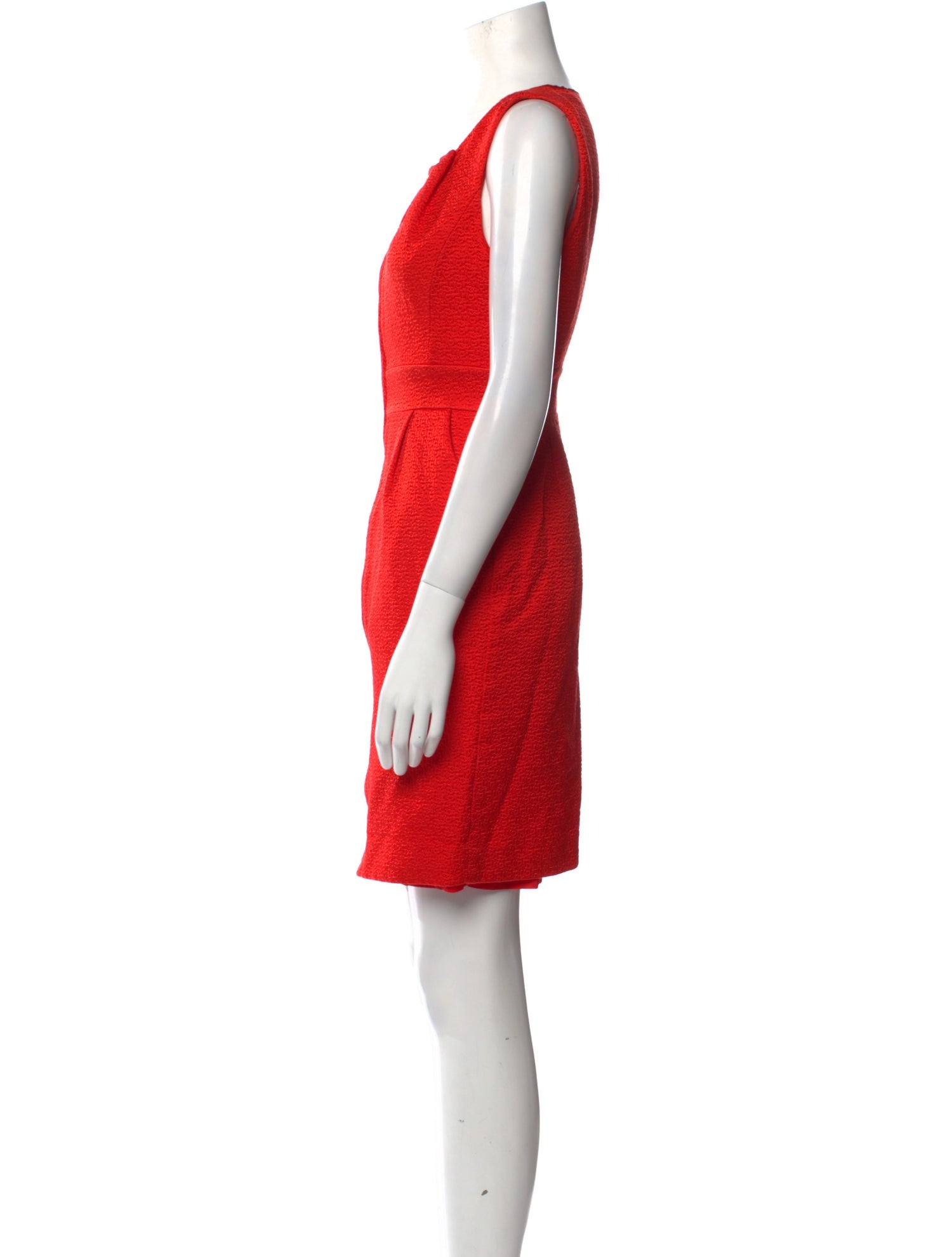 Tory Burch Square Neckline Mini Dress - Orange Dresses