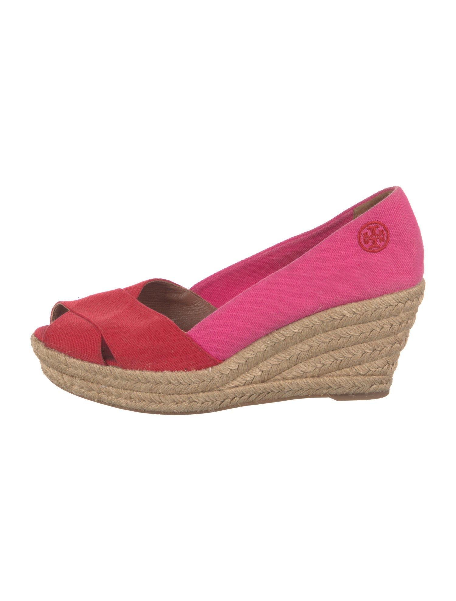 Tory Burch Canvas Cutout Accent Pumps