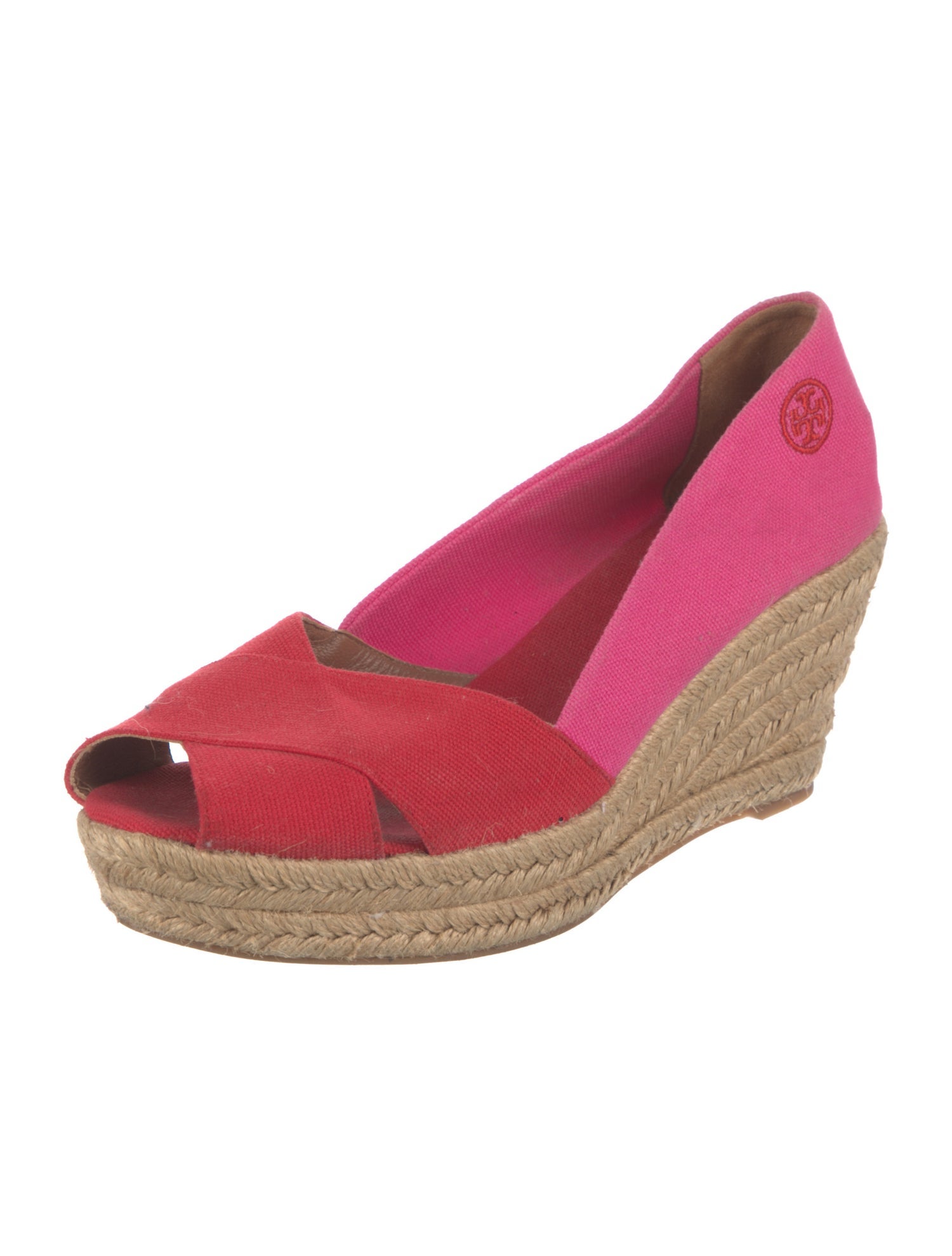 Tory Burch Canvas Cutout Accent Pumps