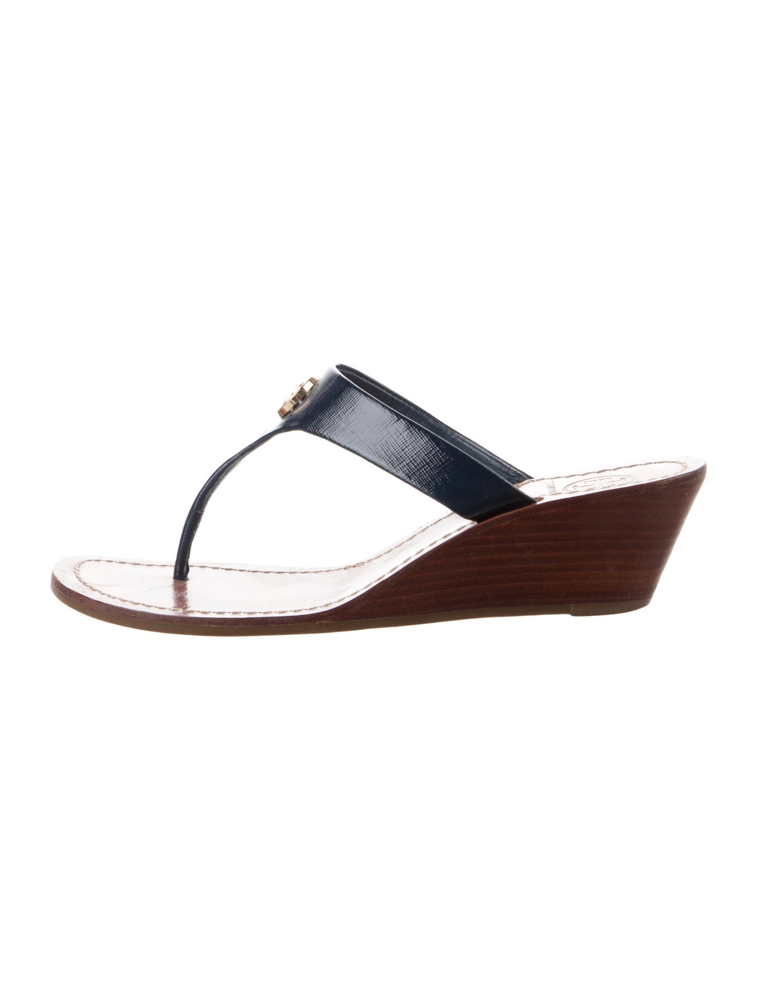 Tory Burch Leather T-Strap Sandals