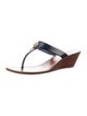Tory Burch Leather T-Strap Sandals