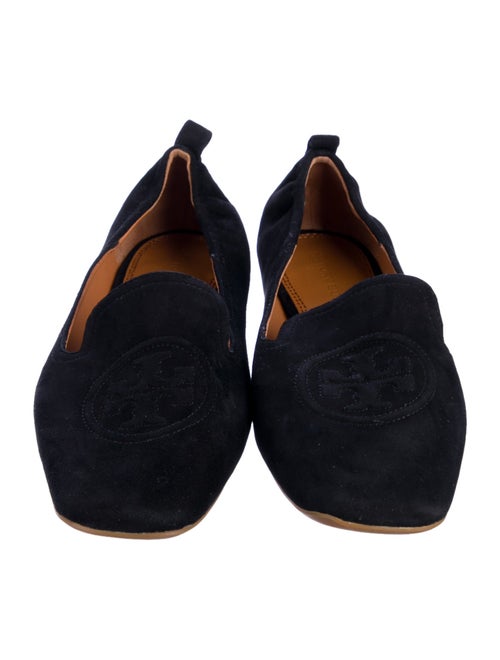 Tory Burch Signature Logo Suede Loafers