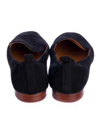 Tory Burch Signature Logo Suede Loafers