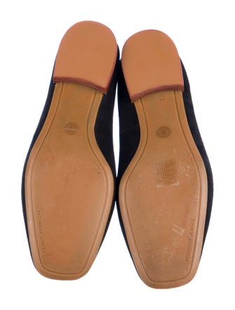 Tory Burch Signature Logo Suede Loafers