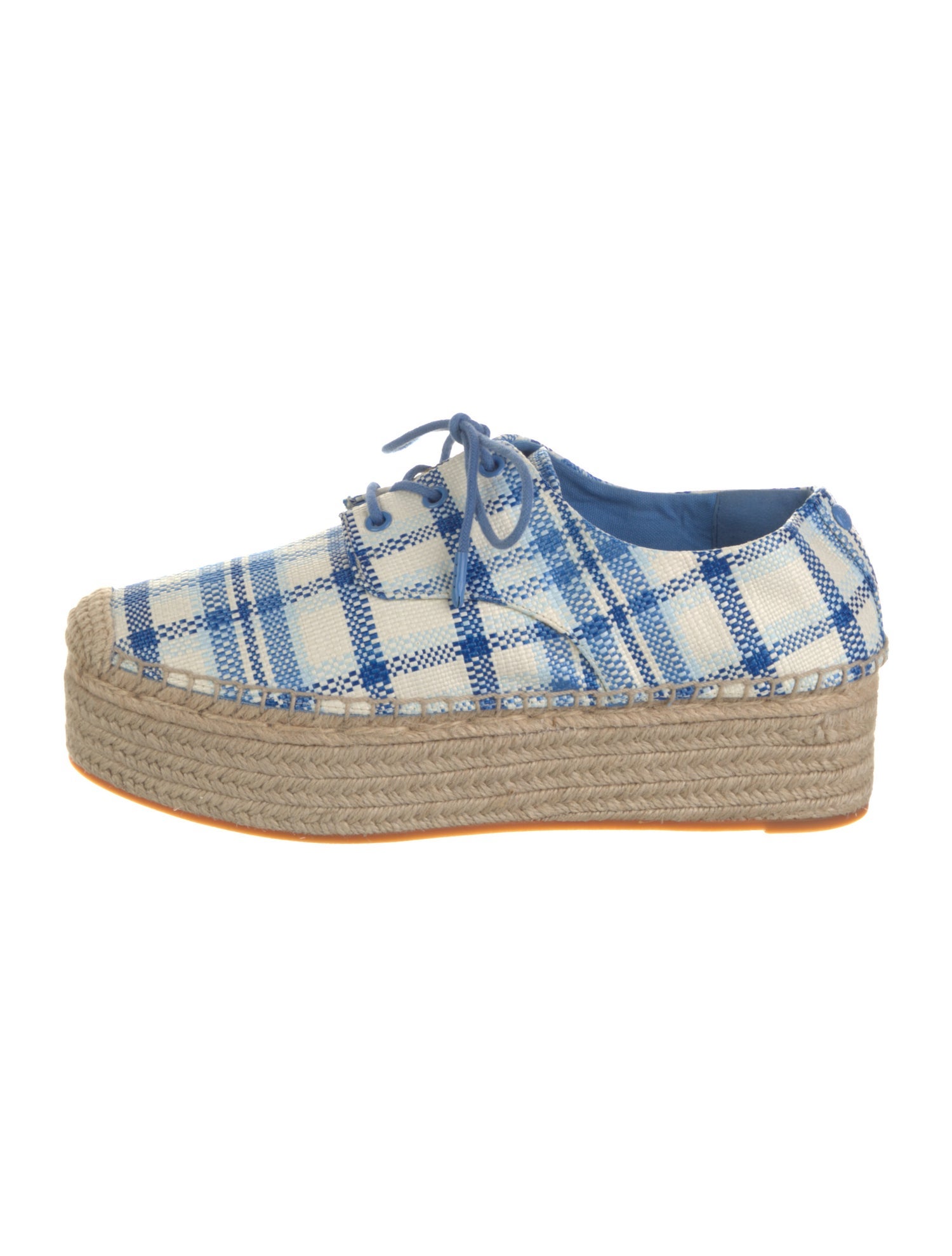 Tory Burch Plaid Print Espadrilles