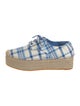 Tory Burch Plaid Print Espadrilles