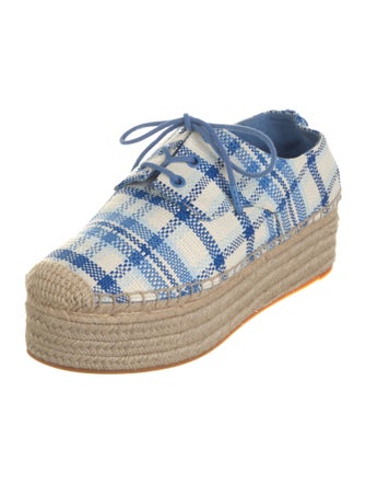 Tory Burch Plaid Print Espadrilles