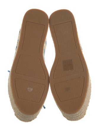 Tory Burch Plaid Print Espadrilles