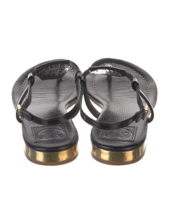 Tory Burch Leather T-Strap Sandals