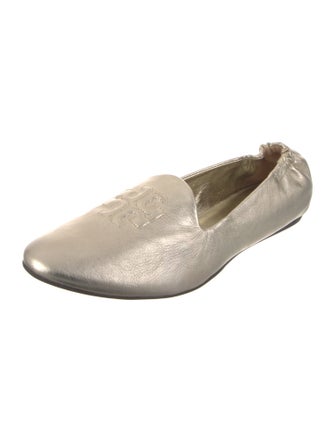Tory Burch Signature Logo Leather Ballet Flats