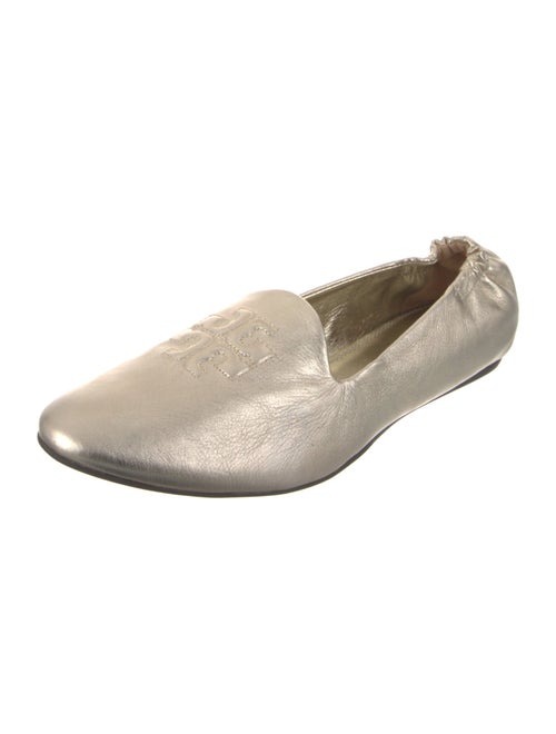 Tory Burch Signature Logo Leather Ballet Flats