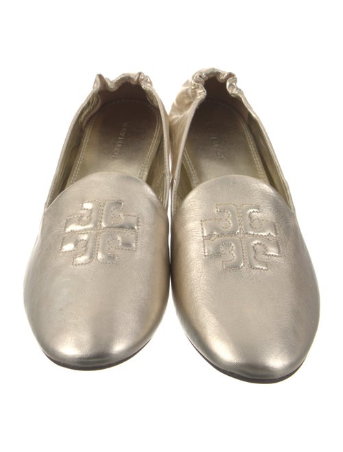 Tory Burch Signature Logo Leather Ballet Flats