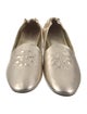 Tory Burch Signature Logo Leather Ballet Flats