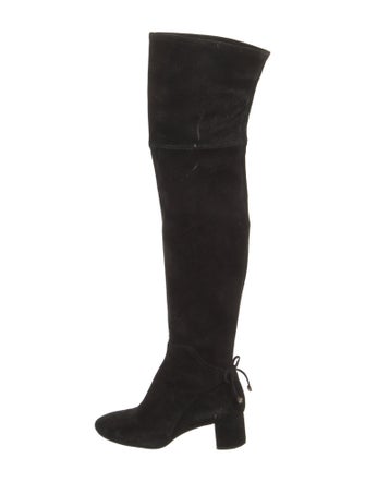 Tory Burch Suede Bow Accents Boots