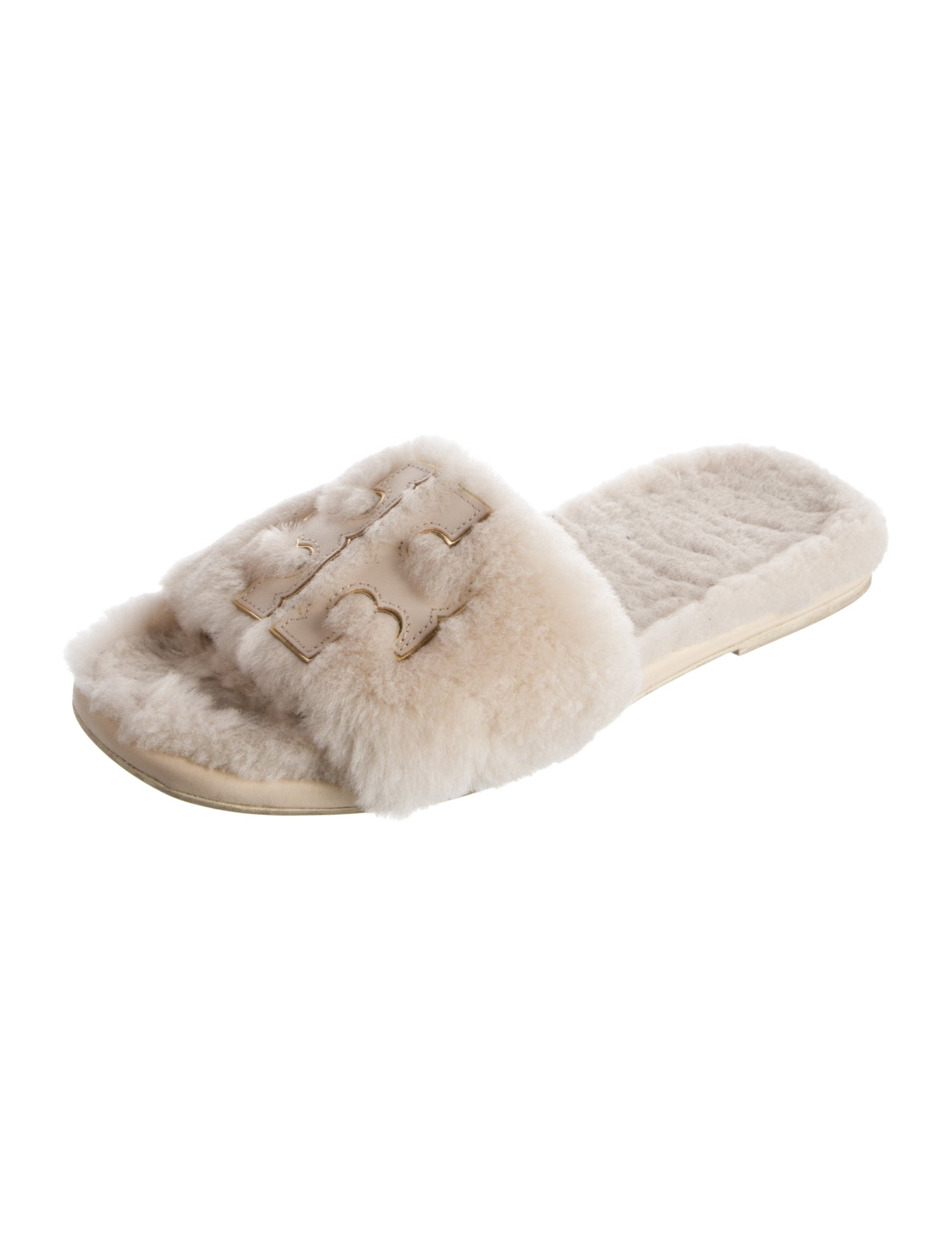 Tory Burch Shearling Slides