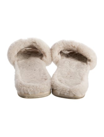Tory Burch Shearling Slides