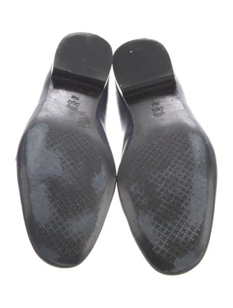 Tory Burch Leather Chain-Link Accents Loafers