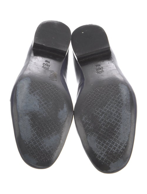 Tory Burch Leather Chain-Link Accents Loafers