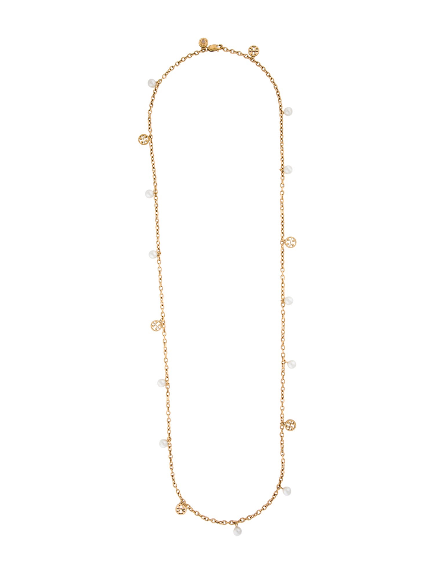 Tory Burch Pearl Miller Station Necklace