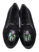 Tory Burch Velvet Graphic Print Loafers