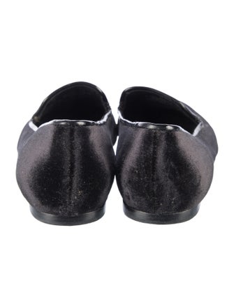 Tory Burch Velvet Graphic Print Loafers