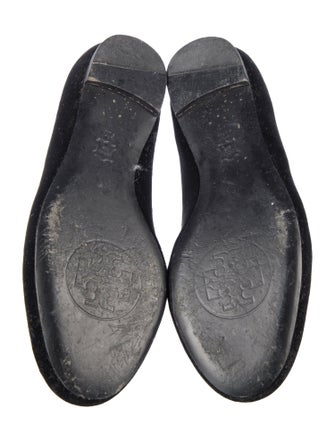 Tory Burch Velvet Graphic Print Loafers
