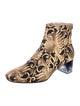 Tory Burch Printed Embroidered Accent Boots