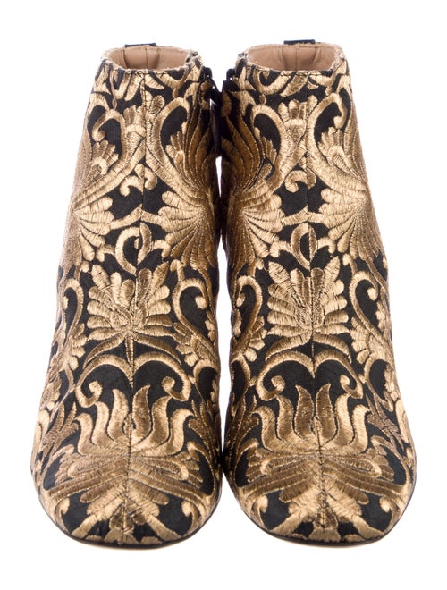 Tory Burch Printed Embroidered Accent Boots