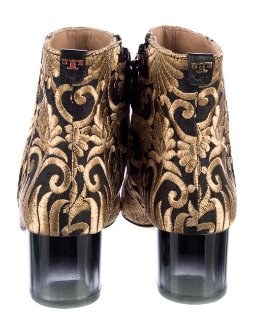 Tory Burch Printed Embroidered Accent Boots