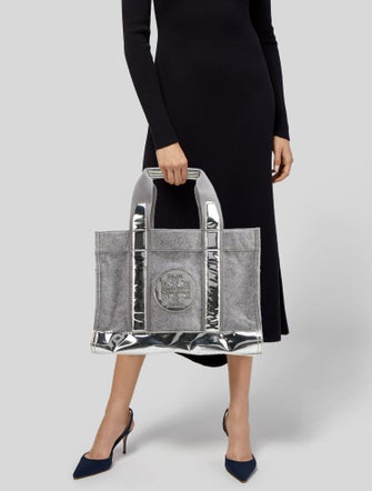 Tory Burch Wool Top Handle Bag