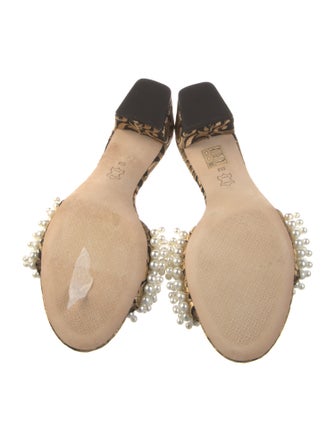 Tory Burch Embroidered Accent Slides