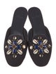 Tory Burch Canvas Studded Accents Mules