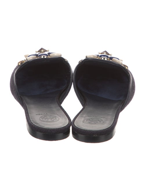 Tory Burch Canvas Studded Accents Mules