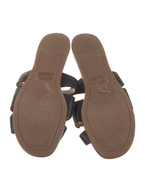 Tory Burch Leather Cutout Accent Slides