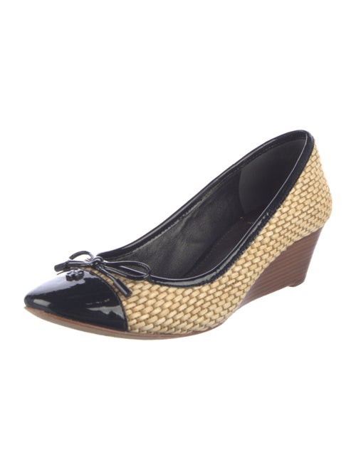 Tory Burch Straw Bow Accents Pumps