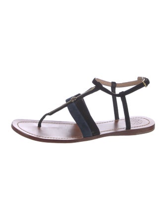 Tory Burch Suede T-Strap Sandals