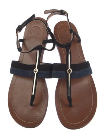 Tory Burch Suede T-Strap Sandals