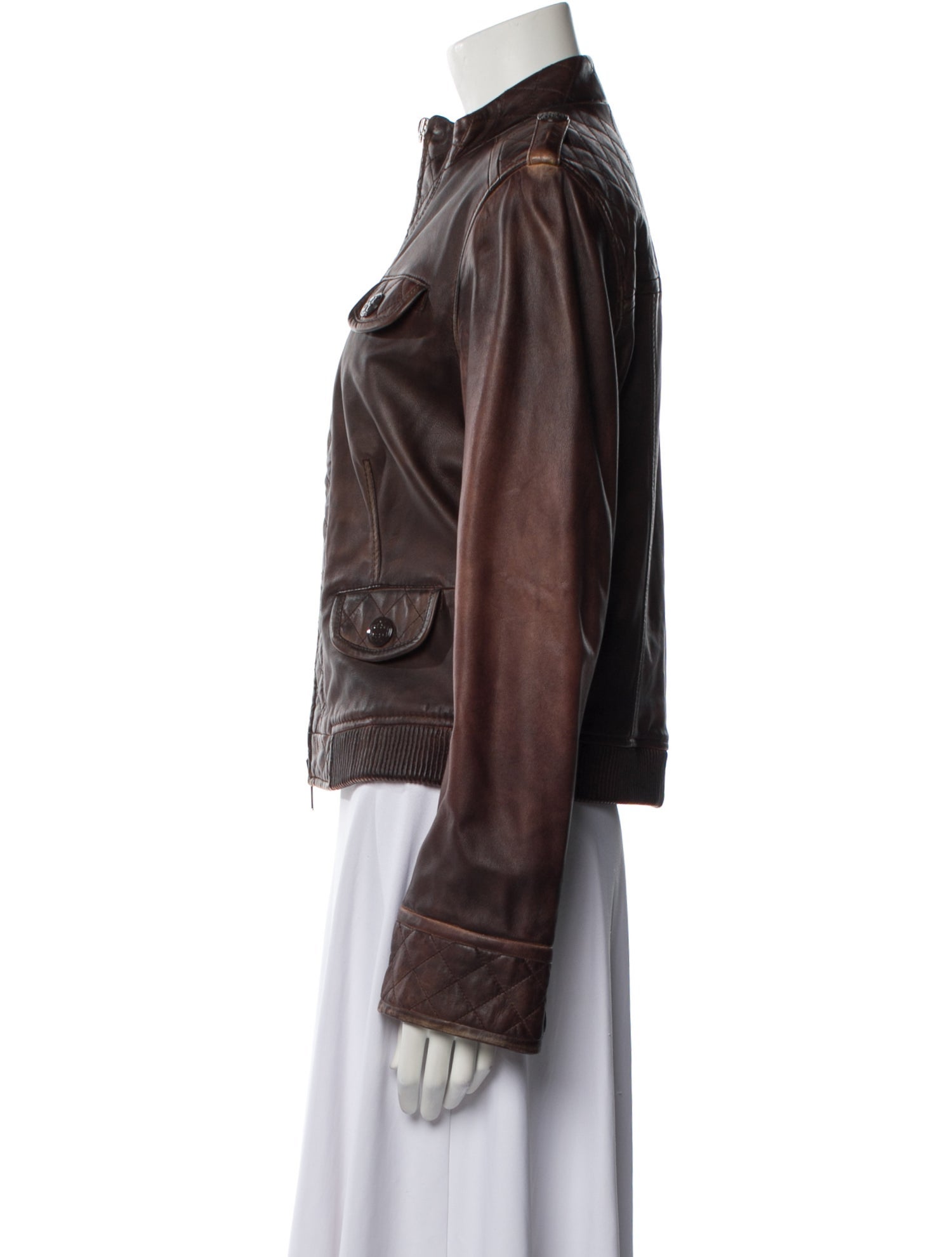 Tory Burch Leather Utility Jacket