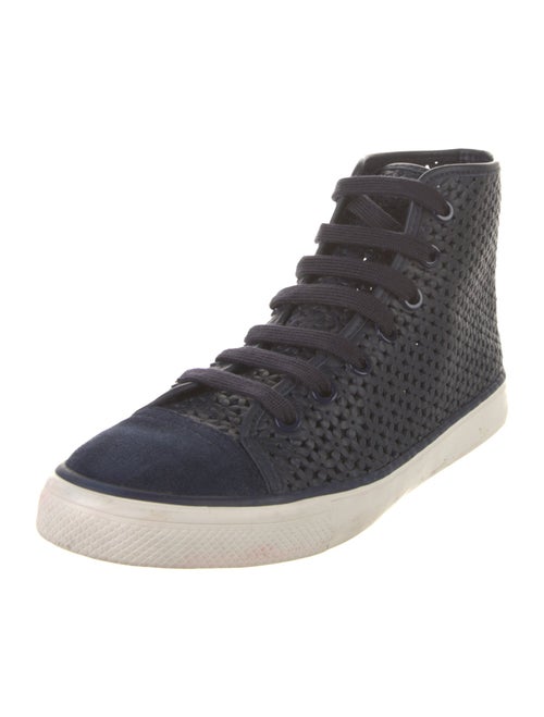 Tory Burch Leather Lasercut Accents Sneakers